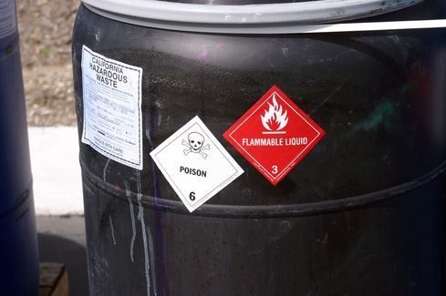 Hazardous Pesticide Container 
