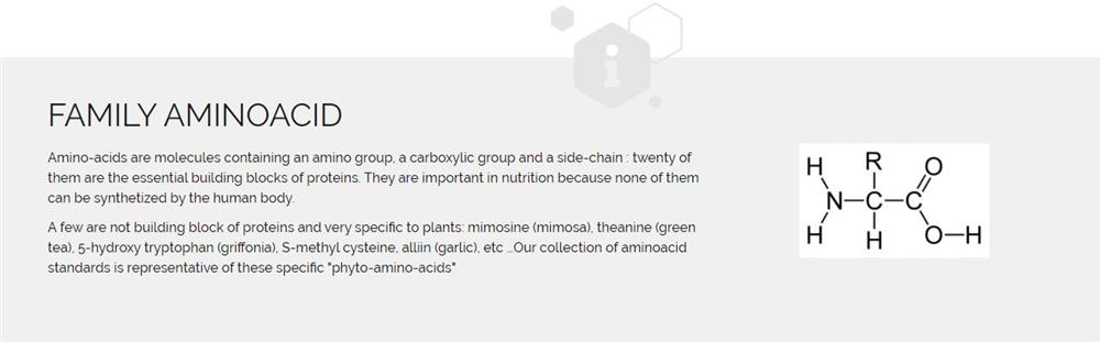 Extrasynthese Aminoacid Botanical Reference Standards