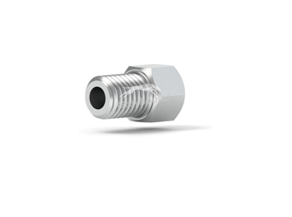 Male Nut S/S 1/4-28 Coned, for 1/8" OD Tubing