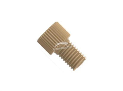 LiteTouch Short Male Nut PEEK 1/4-28 Natural, for 1/8"OD Tubing