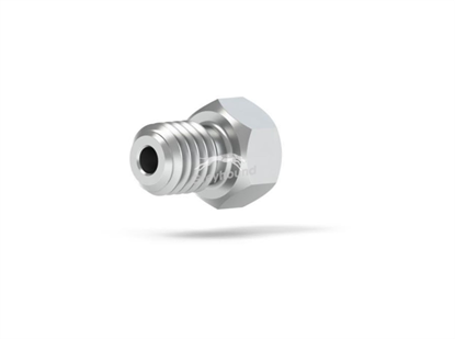 Male Nut Short S/S 10-32 Coned, for 1/16" OD Tubing