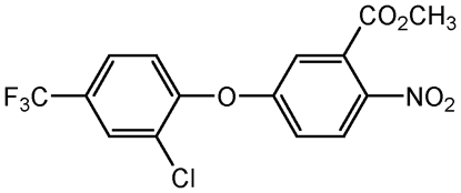 Acifluorfen methyl ester ; 5-[2-Chloro-4-(trifluoromethyl) phenoxy]-2-nitrobenzoic acid met; Blazer methyl ester; PS-1111; F2224; PS-1111