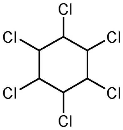 BHC beta isomer ; 1.2.3.4.5.6-Hexachlorocyclohexane[b-isomer]; b-BHC; beta-Benzenehexachloride; beta-BHC; beta-Hexachlorocyclohexane; beta-HCH; PS-691; F103