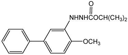 Bifenazate ; Floramite®; Isopropyl 2-(4-methoxybiphenyl-3-yl)hydrazinoformate; 1-Methylethyl 2-(4-methoxy[1;1'-biphenyl]-3-yl)hydrazine; PS-2194