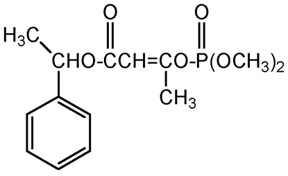 Crotoxyphos ; a-Methylbenzyl-3-hydroxycrotonate dimethylphosphate; 1-Methylbenzyl-3-[dimethoxyphosphinyloxy]ciscrotonate; Ciodrin®; PS-603; F2101