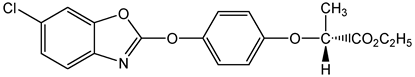 Fenoxaprop-P-ethyl ; Acclaim®; Extra®; Puma®; Silverado®; Bugle®; Option®; Dakota®; Twister®; Ethyl(R)-2-[4-[(6-chloro-2-benzoxazolyl)oxy]; PS-2223