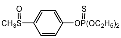 Fensulfothion ; O.O-Diethyl[p-(methylsulfinyl)phenyl]phosphorothioate; Dasanit®; Terracur P®; PS-667; F2063
