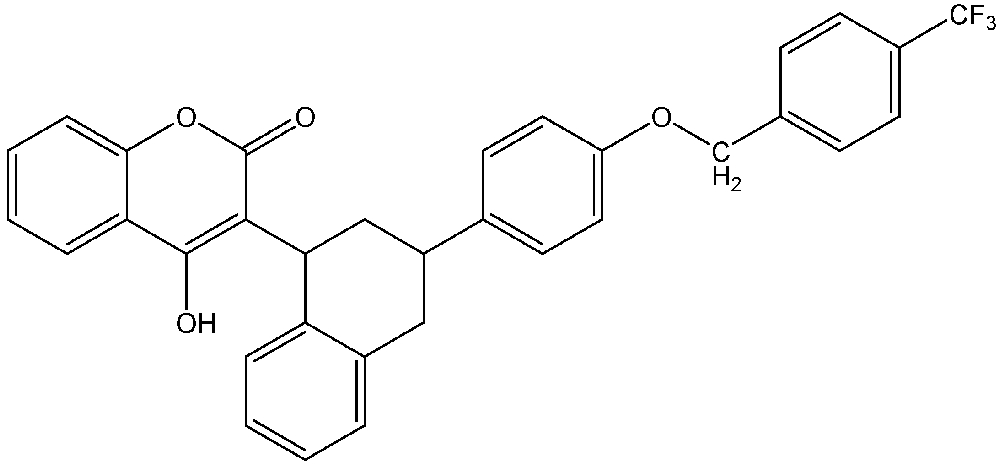 Picture of Flocoumafen ; Storm®; Stratagem®; 4-Hydroxy-3-[1;2;3;4-tetrahydro-3-[4-(4-trifluoromethylbenzyl-ox; PS-2149