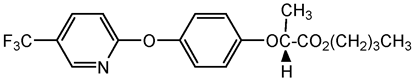 Fluazifop-p-butyl ; R;S-Butyl-2-[4-(5-trifluoromethyl-2-pyridyloxy)phenoxy]propinoat; Fusilade® 5; Fusilade® 2000; R-2-[4-(5-Trifluoromethyl-2-pyridyloxy)phenoxy]propionic acid; butyl ester; Fusilade® DX; Fusilade® Super; PS-1097