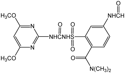 Foramsulfuron ; 2-[[[[(4;6-Dimethoxy-2-pyrimidinyl)amino]carbonyl]amino]sulfonyl; 1-(4;6-Dimethoxypyrimidin-2-yl)-3-; PS-2232