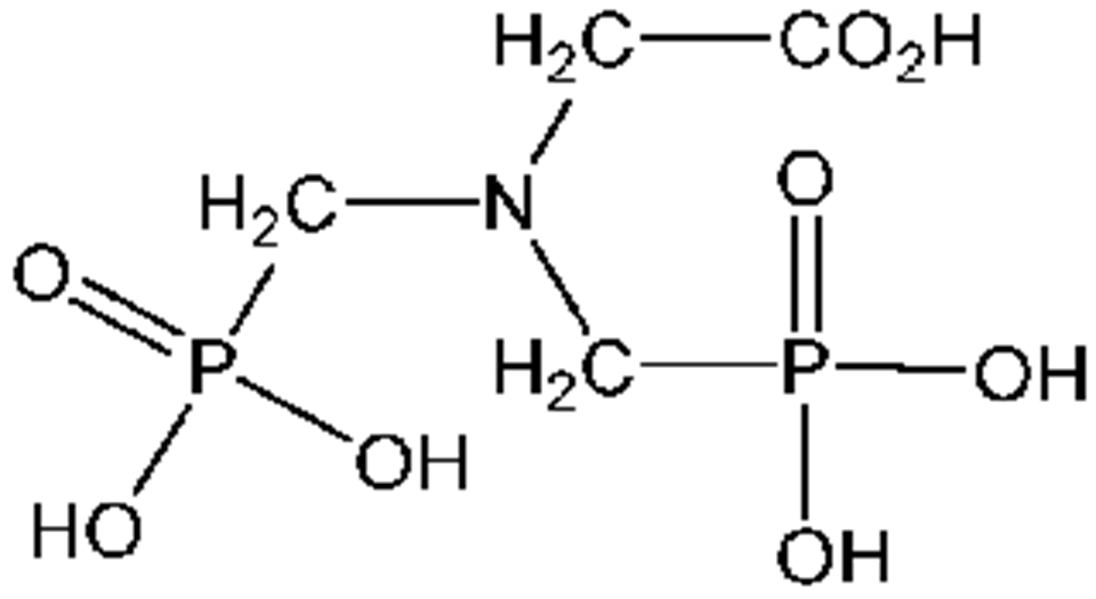 Picture of Glyphosine ; Polaris®; N;N-Bis(phosphonomethyl)glycine; N-Carboxymethyl-N;N-bis(methyle; PS-2164