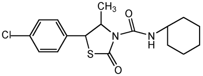 Hexythiazox ; trans-5-(4-Chlorophenyl-Ncyclohexyl-4-methyl-2-oxo-3-; Nissorun; Savey miticide; PS-1079