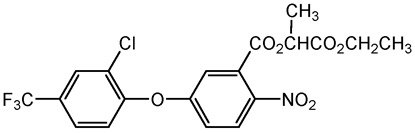 Lactofen ; Cobra®; Ethyl O-[5-(2-chloro-a;a;atrifluoro-p-tolyloxy)-2-nitrobenzenzoy; PS-2077
