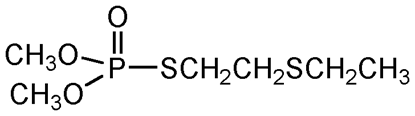 Metasystox I ® ; S-[2-(Ethylthio)ethyl]-O;Odimethyl phosphorothioate; Demeton-S-methyl; MSI®; Duratox®; PS-1096