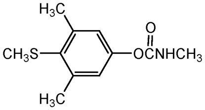 Methiocarb ; 3.5-Dimethyl-4-[methylthio]phenylmethylcarbamate; 4-[Methylthio]-3.5-xylyl-N-methylcarbamate; Mesurol®; Mercaptodimethur; PS-543; F2042