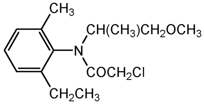 Metolachlor ; 2-Chloro-N-[2-ethyl-6-methylphenyl]-N-[2-methoxy-1-methylethyl]; Dual; PS-403; F2241