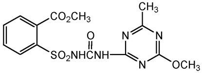 Metsulfuron methyl ; Methyl 2[[[[(4-methoxy-6-methyl-1.3.5-triazin-2-yl)amino]carbony; Ally 60 DF Weed Killer®; PS-1078