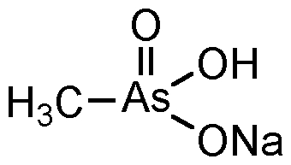 Picture of Monosodium acid methane arsonate sesquihydrate ; MSMA sesquihydrate; Daconate®; Bueno®; Ansar 170®; Diamond Arsonate Liquid®; Mesamate®; PS-429