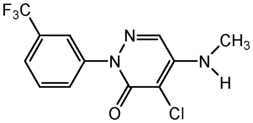 Picture of Norflurazon; 4-Chloro-5-(methylamino)-2-(a.a.a-trifluoro-m-tolyl)-3(2H)-; Evital®; Solicam®; Zorial®; PS-1044; F2240