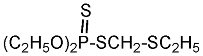 Phorate ; O.O-Diethyl-S-[(ethylthio)methyl]phosphorodithioate; Thimet®; PS-654; F1080