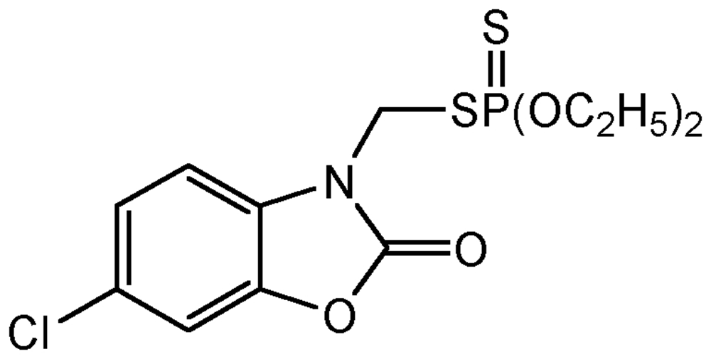 Picture of Phosalone ; O.O-Diethyl-S-[-(6-chloro-2-oxobenzoxazolin-; Zolone®; Azofene; Rubitox; PS-682; F2128