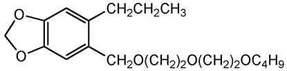 Piperonyl butoxide ; Butacide®; Butoxide®; 3.4-Methylene-dioxy-6-propylbenyzl n-butyl diethylene glycol eth; PS-100