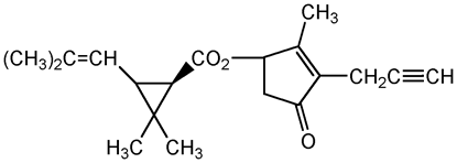 Prallethrin ; Etoc®; Nylar®; (S)-2-Methyl-4-oxo-3-(2-propynyl)-cyclopenten-1-yl(1R)-cis-trans; PS-2109