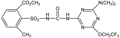 Triflusulfuron-methyl ; Upbeet®; 2-[4-Dimethylamino-6-(2;2;2-trifluoroethoxy)-1;3;5-triazin; PS-2147