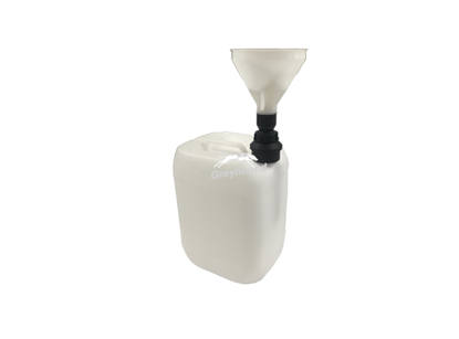 Smart Waste Cap funnel with ball valve for B83 Nalgene can
