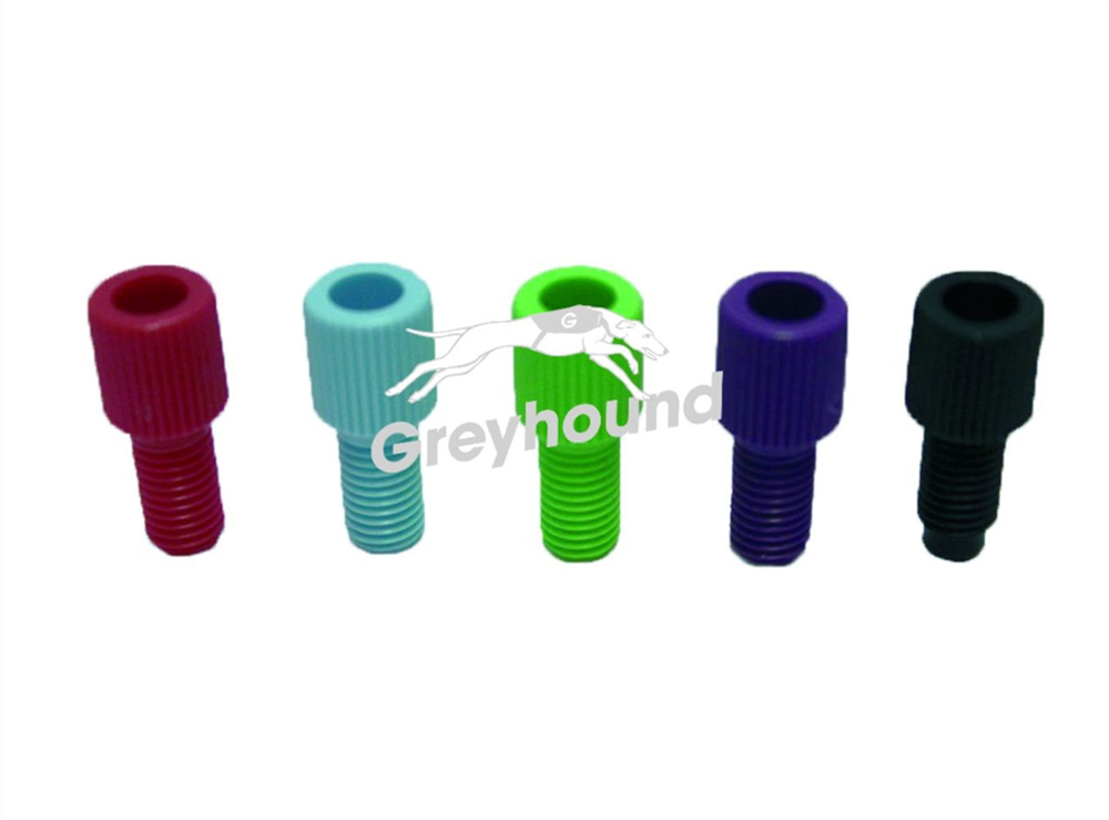 Picture of Flangefree Nuts (Green) 1/16" (for tubing of 1 to 1,6 mm OD)