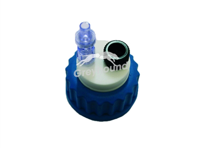 Smart Healthy Cap GL45 for preparative HPLC with 1 connector (1/4") and 1 air check valve