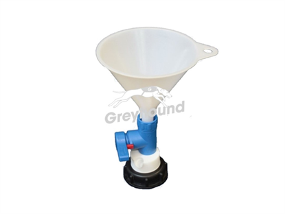 Smart Waste Cap funnel with stopcock and 1 charcoal filter port for S60/61 can
