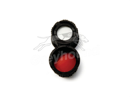 12mm Open Top Screw Cap, with Prefitted Silicone/PTFE Liner