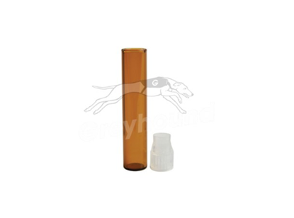 1mL Neckless Vial with Polyethylene Cap - Amber Glass