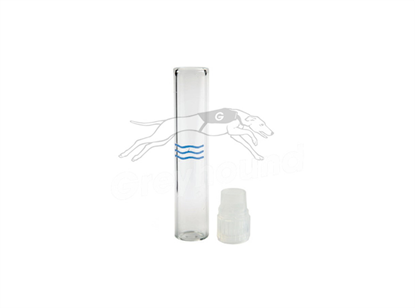 1mL Neckless Vial with Polyethylene Cap - Clear Glass