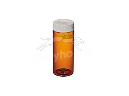 20mL Screw Top EPA Vial - Amber Glass, with Cap and Silicone/PTFE Seal
