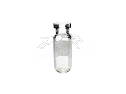 2mL Round Bottom Vial - Clear Glass with Write-on Patch