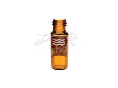 2mL Screw Top Wide Neck Vial - Amber Glass with Write-on Patch