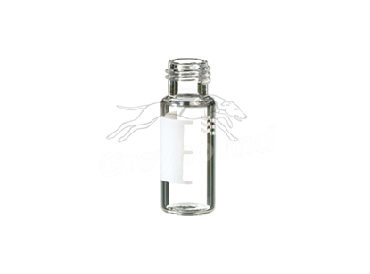 2mL Screw Top Wide Neck Vial, Surestop - Clear Gold Grade Glass with Write-on Patch
