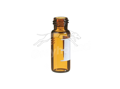 2mL Screw Top Wide Neck Vial, Surestop - Amber Glass with Write-on Patch