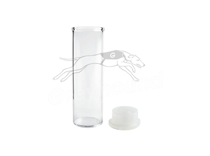 4mL Neckless Vial and Cap Combination Pack - Clear Glass with Polyethylene Cap.  For Waters 48