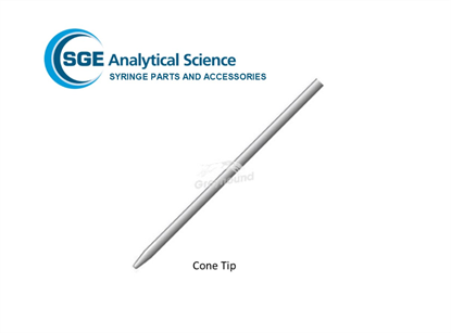 SGE Needle 42mm, 0.63/0.47mm OD, 0.11mm ID, Dual Gauge Cone Tipped for 10µL Agilent Syringes