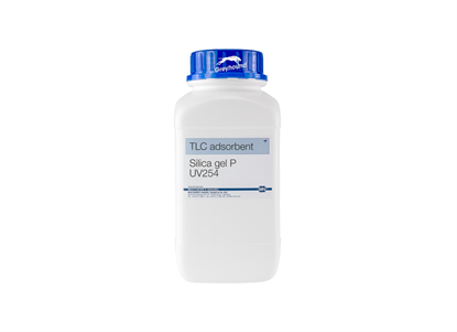 Silica P/UV254 adsorbent for TLC