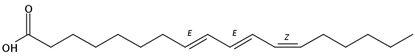 8(E),10(E),12(Z)-Octadecatrienoic acid, 25mg