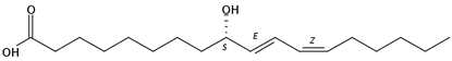 9(S)-hydroxy-10(E),12(Z)-octadecadienoic acid, 5 x 1mg