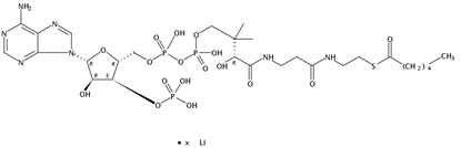 Hexanoyl Coenzyme A Li salt, 10mg