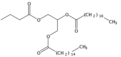 1-Palmitin-2-Stearin-3-Butyrin, 250mg