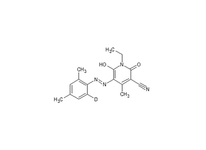 2,4-xylidine-5-arylazo-3-cyano-1-ethyl-6-hydroxy-4-methyl-2-pyridone D1 