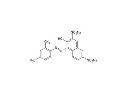 2,4-xylidine-4-AZO-3-hydroxy-2,7-napthalenedisulfonic acid disodium salt 