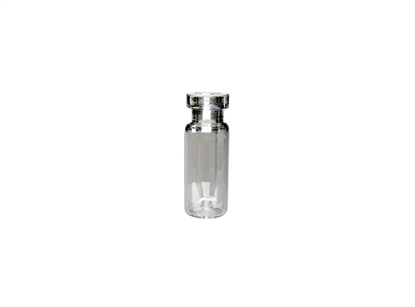 300µL Crimp Top Fused Insert Vial, Clear Glass, Silanised, 11mm Crimp Finish